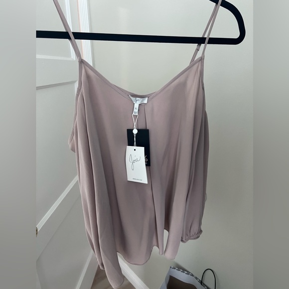 NWT • Joie • Eclipse Cold Shoulder Silk Blouse size XS - Picture 7 of 9